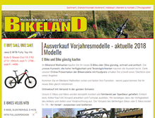 Tablet Screenshot of bike-land.ch